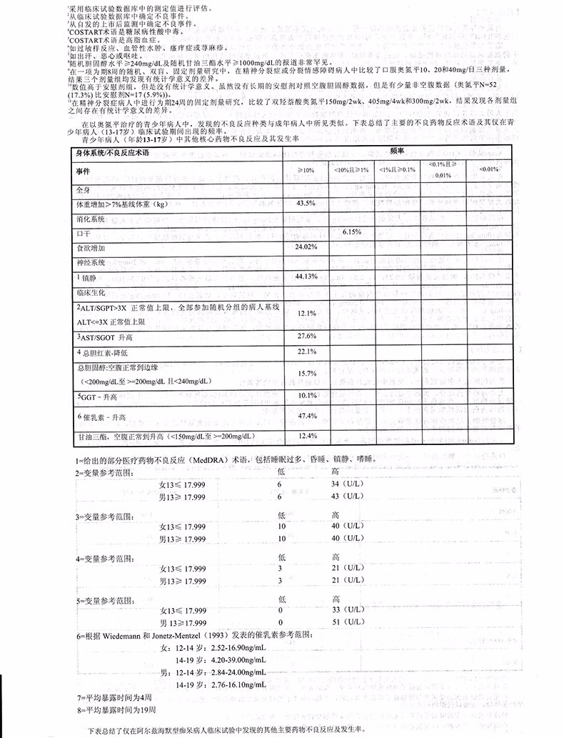 奥兰之 奥氮平片 5mg*20片